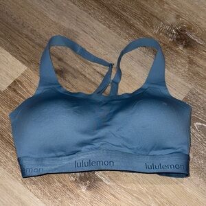lululemon athletica Fine Form Slate Blue Sports Bra